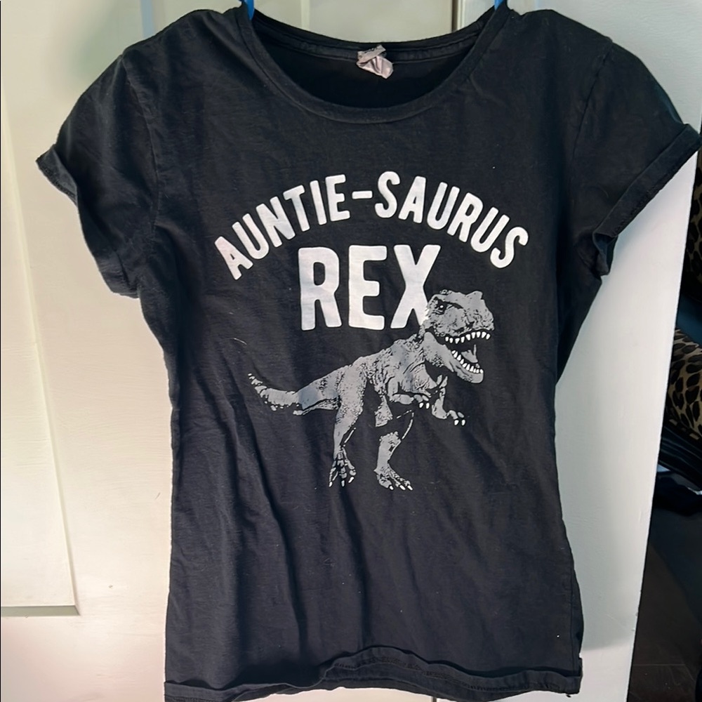 Auntie-Saurus Rex Black T-Shirt